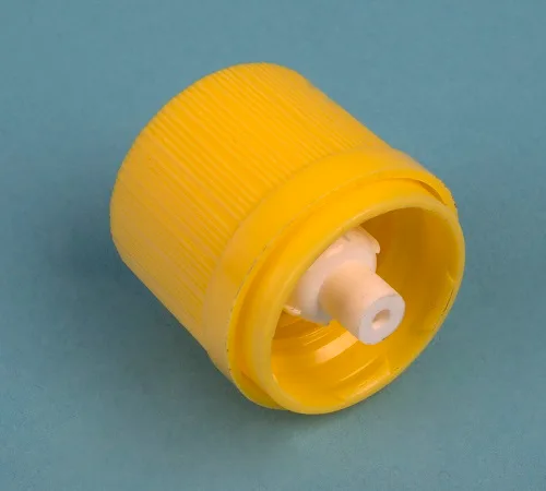 TAPON SEGURIDAD DIN18, CTAGOTAS. INTERNO, AMARILLO Marca Endo Glassware.