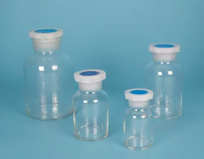 FRASCO TRANPS. T/PLAST. B/ANCHA, 500 ML Marca Endo Glassware. - Imagen 2