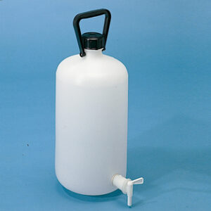 Bidón HDPE redondo c/grifo, 50L, ENDO Marca Endo Plasticware.
