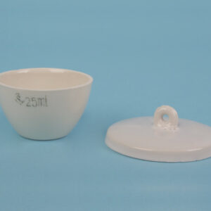 CRISOL FORMA BAJA CON TAPA 25 ml, 47X27 MM Marca Nahita.