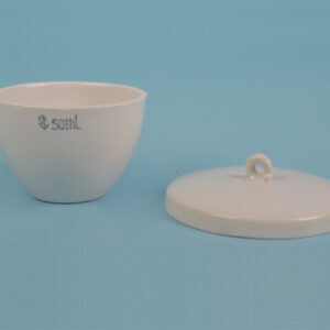 CRISOL FORMA BAJA CON TAPA 50 ml, 59X38 MM Marca Nahita.