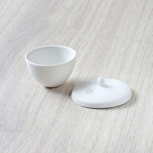 Crisol con tapa, d.43mm h.27mm 19mL Marca Jipo.