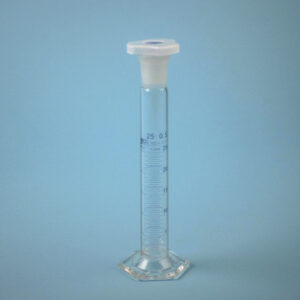Probeta A azul esm. t/plástico, 25 ml Marca Endo Glassware.
