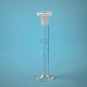 Probeta A azul esm. t/plástico, 25 ml Marca Endo Glassware.