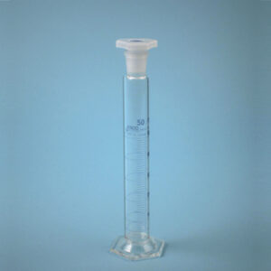Probeta A azul esm. t/plástico, 50 ml Marca Endo Glassware.