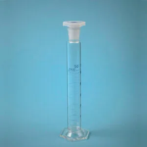 Probeta A azul esm. t/plástico, 50 ml Marca Endo Glassware.