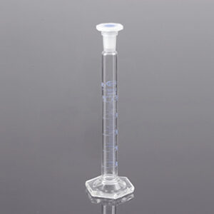 Probeta 1000ml clase A, grad. azul, tapón plástico Marca Glassco.