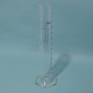 Probeta base hexagonal azul grad B 2000ml Marca Endo Glassware.