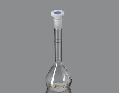 Matraz aforado A 2000ml, tapón plástico 29/32, grad. parda Marca Glassco.