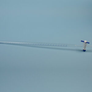 Bureta llave recta PTFE, 25 mL, Clase B Marca Endo Glassware.