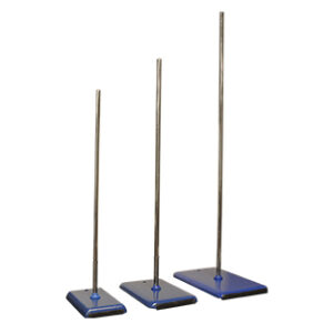 Base rect.bleue p/statif avec tige  - 0,30 Kg - 115 x 75 mm Marca Nahita.