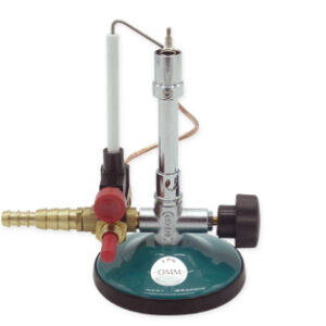 MECHERO BUNSEN CON APAGADO DE SEGURIDAD Y ENCENDIDO PIEZOELÉCTRICO, GAS NATURAL, OMM Marca Omm.