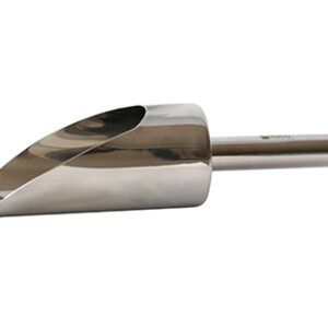 PALA DE ACERO INOXIDABLE (SS316) CON MANGO, 250x145x75mm, 450mL Marca Endo Metalware.