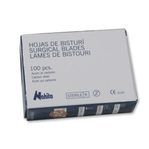 HOJAS DE BISTURI No. 22, C/100 Marca Nahita.