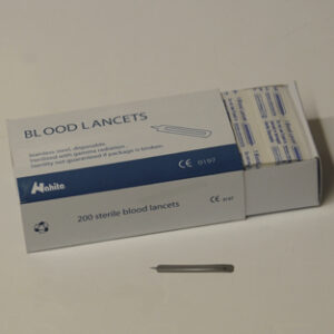 LANCETAS ESTERILES, C/200 Marca Nahita.