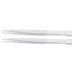 Pinzas cerámicas sólidas, 125 mm, punta lisa 1 mm Marca RSG.