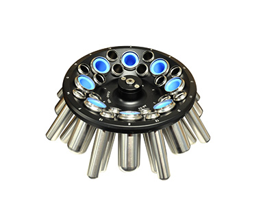 Rotor de ángulo fijo de aluminio para 8 tubos de 50 ml o 16 tubos de 15 ml Marca DLab.