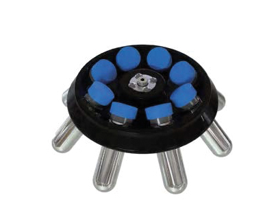 CABEZAL ANGULAR PARA 8 TUBOS DE 50ML Marca Nahita-Blue.