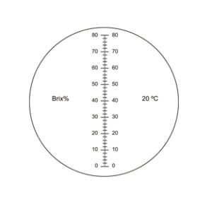 Refractómetro mano 0-80% Brix, ATC LED Marca Zuzi.