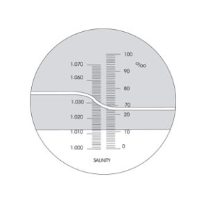 Refractometro mano 0-100 (por mil) sal, ATC LED Marca Zuzi.