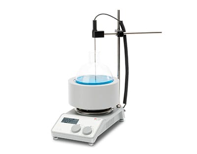 AGITADOR DIGITAL CON MANTA CALEFACTORA PARA MATRACES FONDO REDONDO 1000ML Marca DLab.