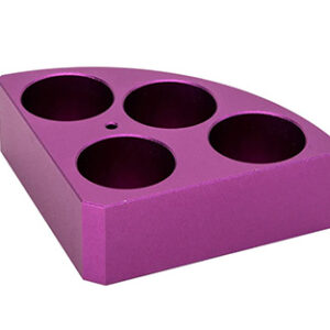 SOPORTE POLI-BLOCK VIOLETA, 4 ORIFICIOS, Ø28X24MM Marca RS Lab.