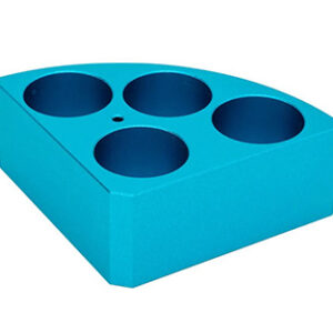 SOPORTE POLI-BLOCK AZUL 4 ORIFICIOS, Ø28X30MM Marca RS Lab.