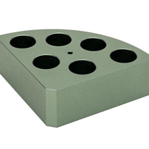 SOPORTE POLI-BLOCK VERDE 6 ORIFICIOS, Ø17,8X26MM Marca RS Lab.