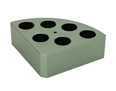 SOPORTE POLI-BLOCK VERDE 6 ORIFICIOS, Ø17,8X26MM Marca RS Lab.