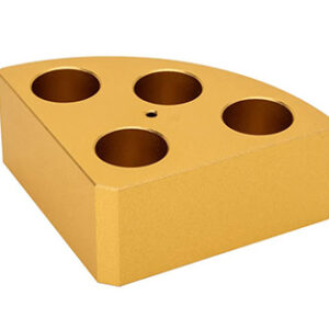 SOPORTE POLI-BLOCK DORADO 4ORIFICIOS, Ø21,6X31,7MM Marca RS Lab.