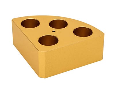 SOPORTE POLI-BLOCK DORADO 4ORIFICIOS, Ø21,6X31,7MM Marca RS Lab.