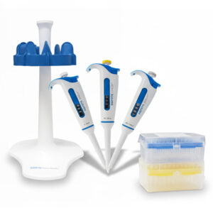 KIT CON TRES MICROPIPETAS, UltraLite KitV, 20/200/1000 µL Marca Digipette.