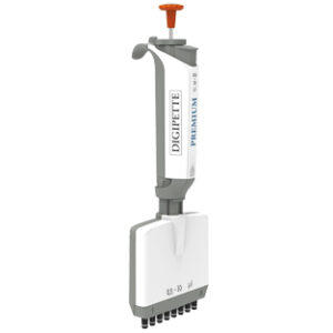PIPETA MULTICANAL DIGIPETTE PREMIUM, 8 CANALES, 0,5-10 µl Marca Digipette.
