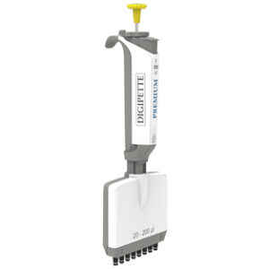 PIPETA MULTICANAL DIGIPETTE PREMIUM, 8 CANALES, 2-20 µl Marca Digipette.