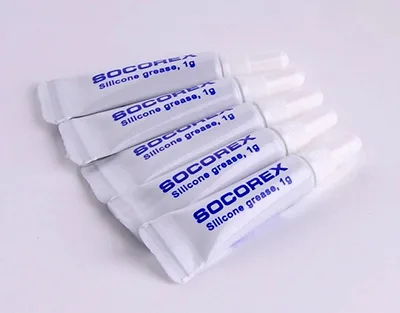 GRASA DE SILICONA, TUBO 1 G Marca Socorex.