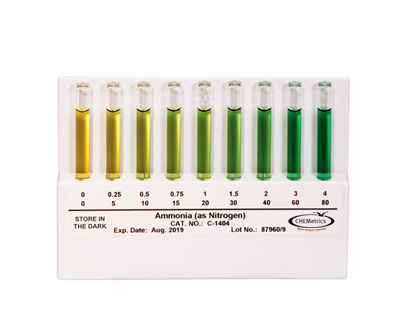Comparador Amoniaco, 0-4 y 0-80 ppm Marca Chemetrics.