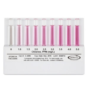 Comparador Cloro DPD rango 0-5ppm NF Marca Chemetrics.