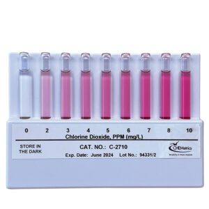 Comparador Cloro Dióxido 0-10 ppm Marca Chemetrics.