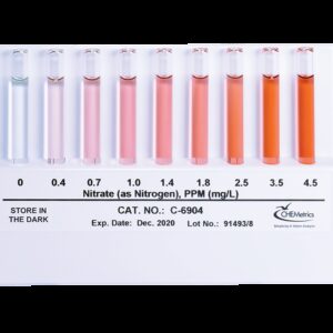Comparador Nitrato, 0-4,5 ppm Marca Chemetrics.