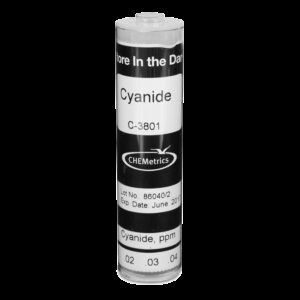 Comparador Cianuro 0-0,1 ppm Marca Chemetrics.