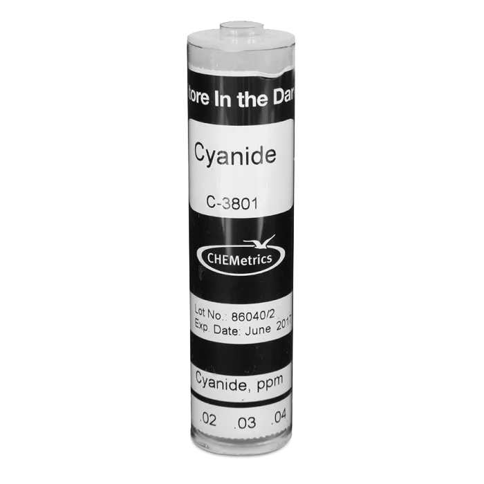 Comparador Cianuro 0-0,1 ppm Marca Chemetrics.