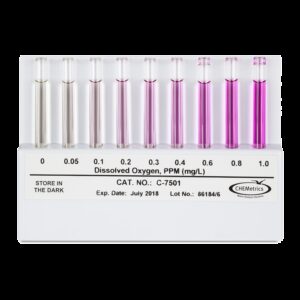 Oxígeno, 0-1 ppm. Comparador de recambio Marca Chemetrics.