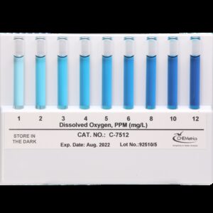 Oxígeno, 1-12 ppm. Comparador de recambio Marca Chemetrics.