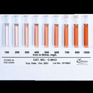 Comparador Hierro en Salmuera 100-1000ppm Marca Chemetrics.