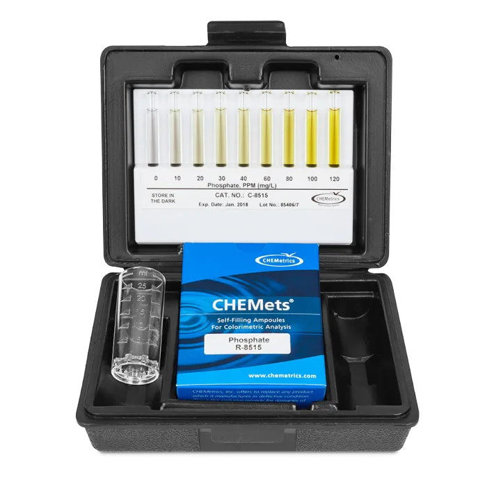 Kit Fosfato 0-120 ppm Marca Chemetrics.