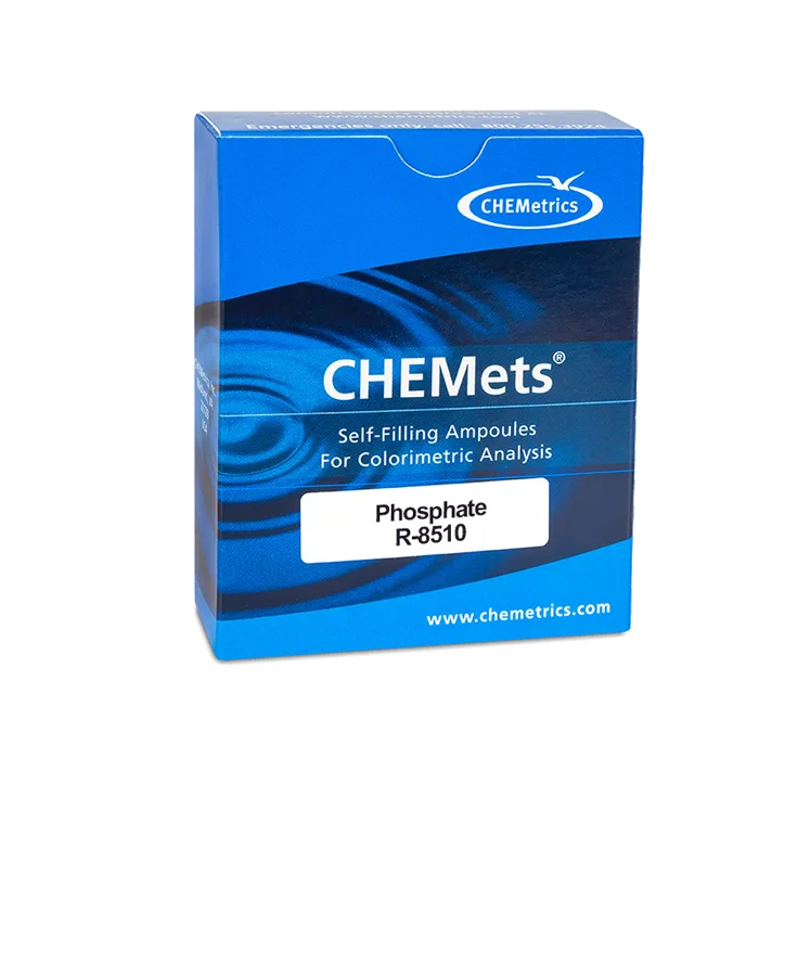 Recambio para kit NBK001, Fosfato 0-1 y 1-10 ppm Marca Chemetrics.