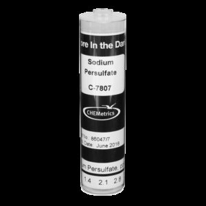 Sodio Persulfato, 0-5,6 ppm. Comparador de recambio Marca Chemetrics.