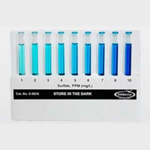 Sulfuro, 1-10 ppm. Comparador de recambio Marca Chemetrics.