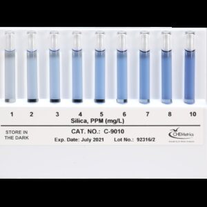 Sílice, 1-10 ppm. Comparador de recambio Marca Chemetrics.