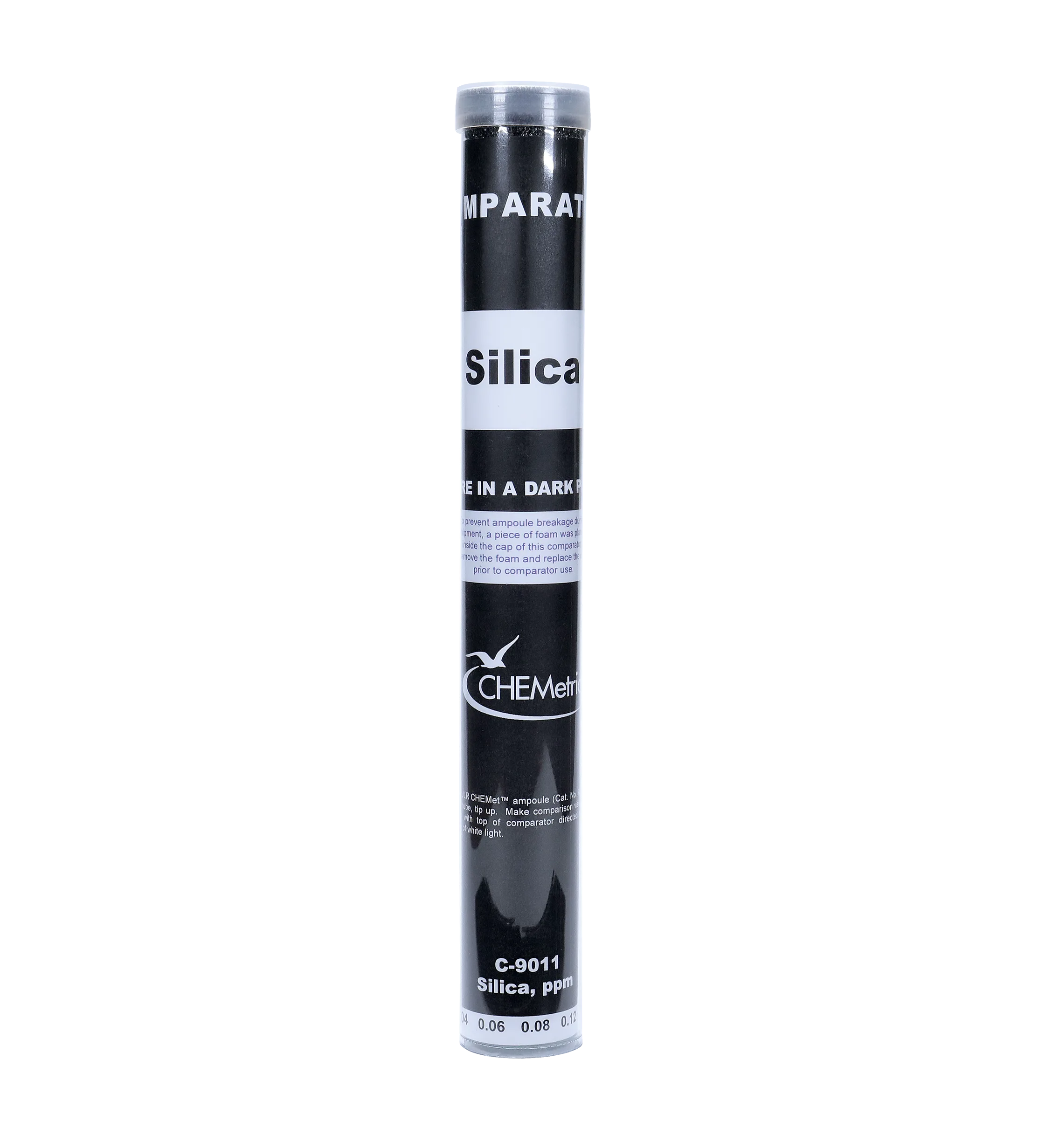 Sílice, 0 - 0,20 ppm. Comparador de recambio Kit CHEMets ULR Marca Chemetrics.